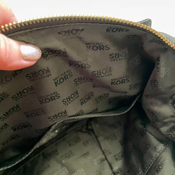 Michael Kors Black Soft Leather Satchel - Picture 9 of 14